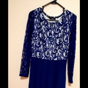 COPY - Blue long Dress party wear party
